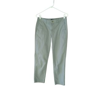 J. Crew Factory Gray High-Rise Girlfriend Chino Cotton Elastane Ankle Pants 4